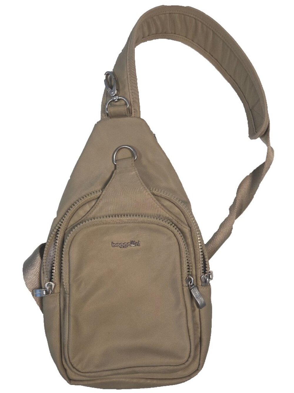 Baggallini Central Park Crossbody Sling Bag Taupe